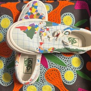 Vans Multicolor Map Print Sneakers